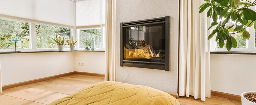 Residential Fireplace Ceramic Glass Installation in Wilmington, MA