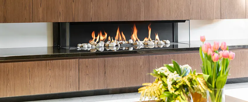 Double-height Fireplace Design Refurbishment in Wilmington, Massachusetts